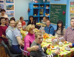 Чаепитие в инвалидном центре Новополоцка